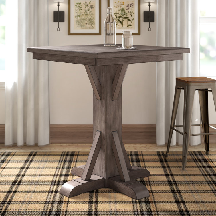 Laurel Foundry Modern Farmhouse Jonson Bar Height 36'' Pedestal Dining